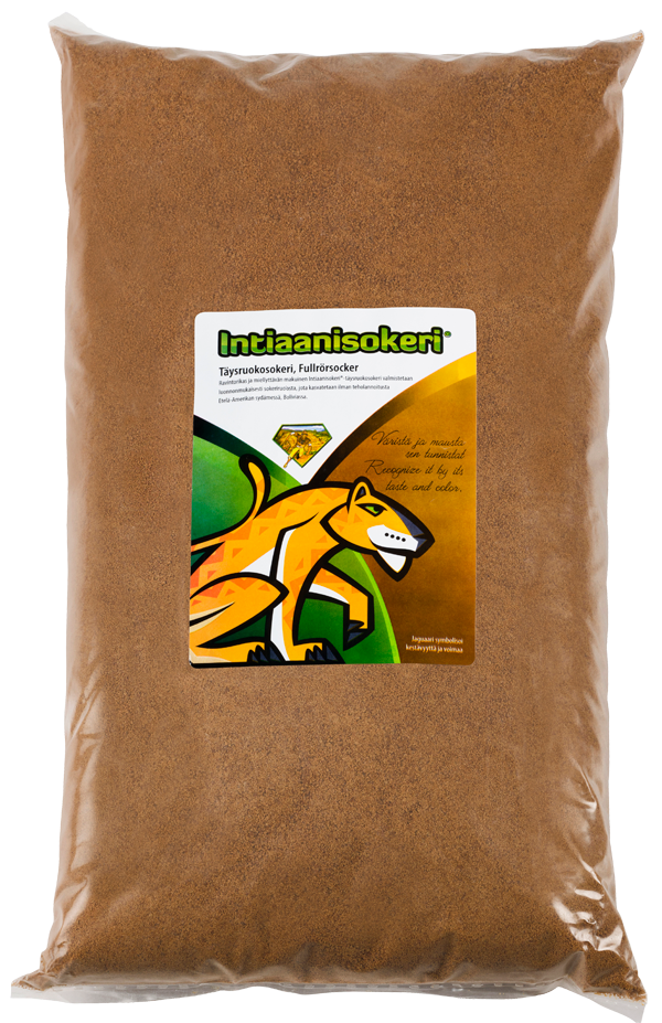 Intiaanisokeri whole cane sugar fine 4 kg