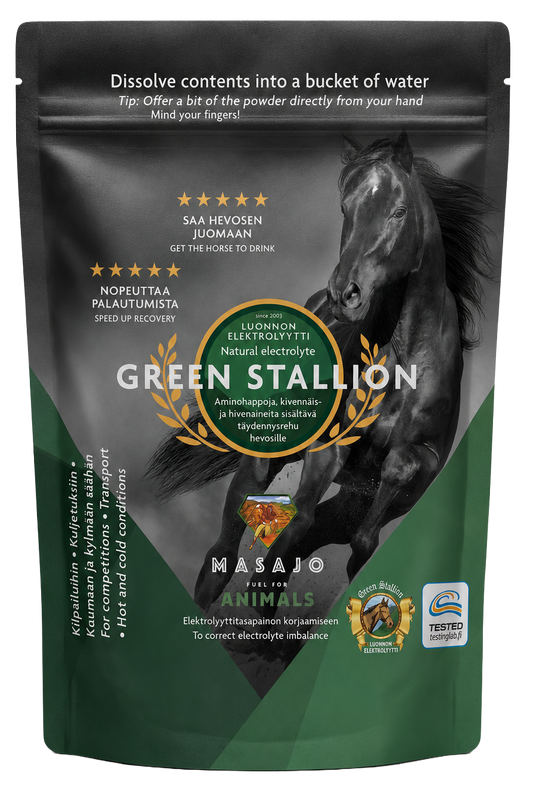 Green Stallion Luonnon Elektrolyytti 35g annospussi