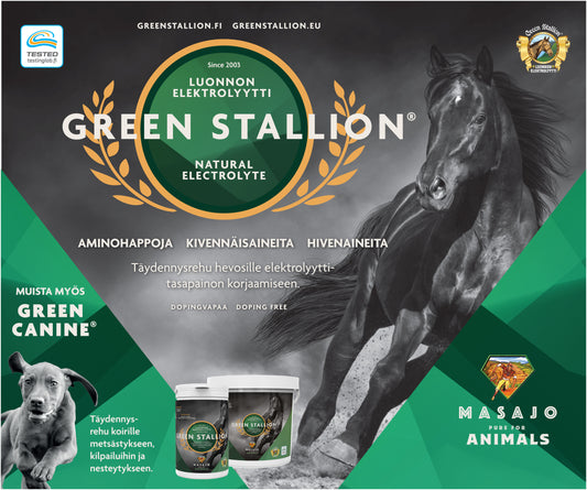 Green Stallion näyte / postitus ja pakkauskulut