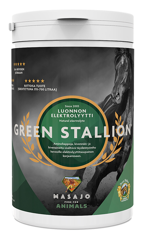 Green Stallion 700 g luonnon elektrolyytti